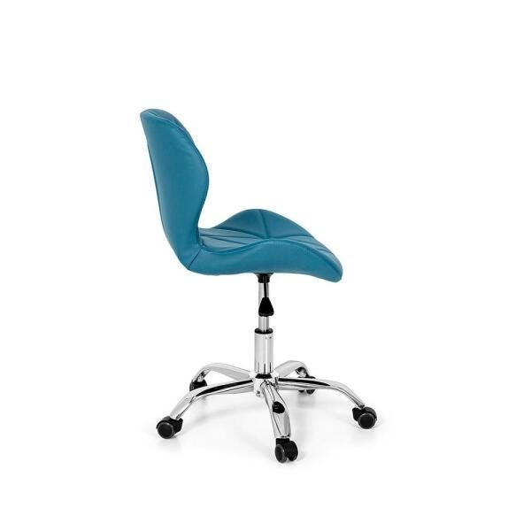 Conjunto 2 Cadeiras Office Eiffel Slim Base Giratória - Turquesa - 4