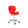 Conjunto 2 Cadeiras Office Eiffel Slim Base Giratória - Vermelha - 2