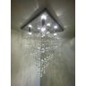 Lustre com Muito Brilho em Cristais Verdadeiros Base 50x50 - 2