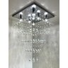Lustre com Muito Brilho em Cristais Verdadeiros Base 50x50 - 1