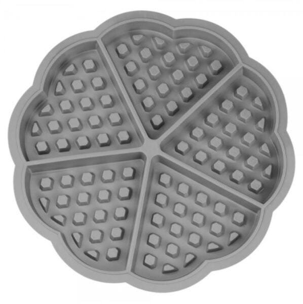 Forma De Silicone Waffles 17,5x1,5cm Clink:Cinza - 1