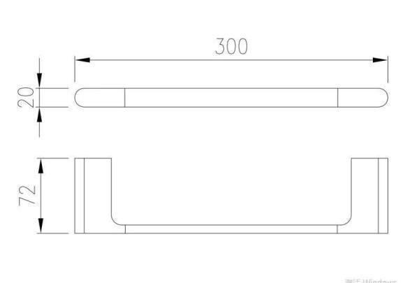 Toalheiro Porta Toalha de Rosto de Parede Cromado Lux 30cm - 4