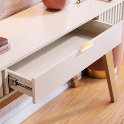 Aparador Riviera 1 Gaveta em Mdp e Mdf Colibri Off White - 3