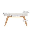 Ver imagem 4 de Aparador para Sala Ripado com 1 Gaveta Riviera Colibri