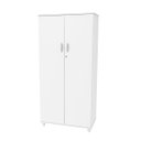 Ver imagem 1 de Armário Alto para Escritório Polar com Prateleiras com 2 Portas com Chave Branco