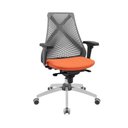 Ver imagem 1 de Cadeira Ergonômica Presidente Bix X+ Base Cromada Sincron Cor:laranja com Cinza