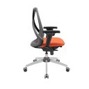 Ver imagem 3 de Cadeira Ergonômica Presidente Bix X+ Base Cromada Sincron Cor:laranja com Cinza