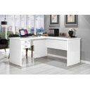 Ver imagem 1 de Mesa Escrivaninha em L Taurus Branco - Ja