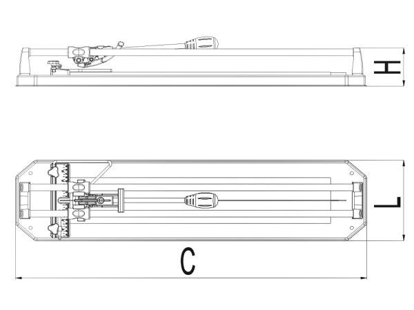 Kit Cortador de Piso Manual Master 75 Capacidade Corte 75cm Cortag com Ventosa Simples - 6