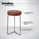 Ver imagem 3 de Kit 4 Banqueta Banco Aço Média Cozinha Bar Balcão 62cm Altur