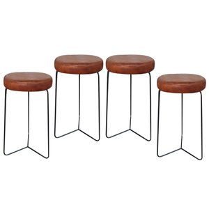 Kit 4 Banqueta Banco Aço Média Cozinha Bar Balcão 62cm Altur