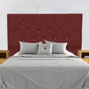 Ver imagem 1 de Cabeceira para Cama Casal Queen 160 Cm Rafaela e Frame Suede Bordo