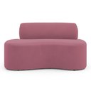 Ver imagem 4 de Sofá Compacto Moderno Orgânico Sora 100cm Suede Rosa - Desk Design