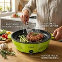 Ver imagem 7 de Panela Eletrica Grill Antiaderente Duas Potencias 22cm 220V