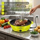 Ver imagem 6 de Panela Eletrica Grill Antiaderente Duas Potencias 22cm 220V