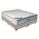 Ver imagem 1 de Cama Box Blindado e Reforçado Queen Bege e Colchão Freedom Molas Ensacadas Ortobom