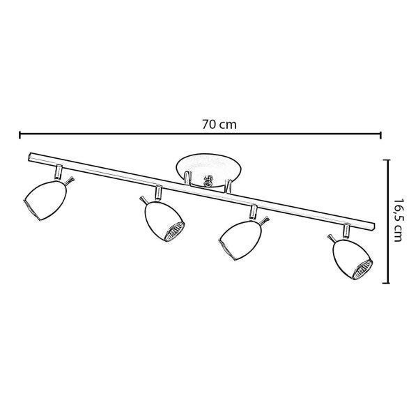 Spot Trilho Direcionável para 4 Lâmpadas Isadora Design - 3