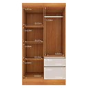 Ver imagem 5 de Guarda-Roupa Solteiro com 4 Portas e 2 Gavetas 108cm Multimóveis CR35496 Cinamomo/Off White