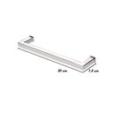 Ver mais imagens de Porta Toalha Toalheiro de Rosto de Banheiro 30cm em Aço Inox Polido Brilhante Linha Larissa Stainles