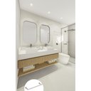Ver imagem 3 de Porta Toalha Toalheiro de Rosto de Banheiro 30cm em Aço Inox Polido Brilhante Linha Larissa Stainles