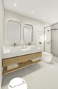 Ver imagem 3 de Porta Toalha Toalheiro de Rosto de Banheiro 30cm em Aço Inox Polido Brilhante Linha Larissa Stainles