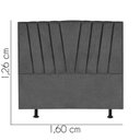 Ver imagem 3 de Cabeceira Estofada Bélgica 160cm Queen Size Para Cama Box Quarto Linho Cinza - Gat Magazine