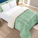 Ver imagem 2 de Edredom Casal Queen Size Romance Dupla Face Super Luxuoso Petit Poa:verde
