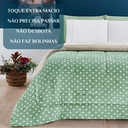 Ver imagem 6 de Edredom Casal Queen Size Romance Dupla Face Super Luxuoso Petit Poa:verde