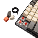 Ver imagem 2 de Teclado Gamer Mecânico Rgb 68 Teclas Macias Switch Red Laranja 2