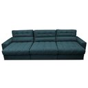 Ver imagem 5 de Sofá Retrátil e Reclinável com Molas Ensacadas Cama Inbox Master 3,22m Tecido Velusoft Petróleo