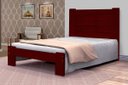 Ver imagem 1 de Cama Queen Size Malbec de Madeira Maciça Tauari - Cor Mogno