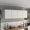 Ver imagem 1 de Armário de Lavanderia Aéreo Multiuso 4 Portas Multimóveis Mp5042 Branco