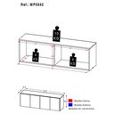 Ver imagem 3 de Armário de Lavanderia Aéreo Multiuso 4 Portas Multimóveis Mp5042 Branco