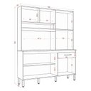 Ver imagem 3 de Kit Cozinha Compacta Siena 2000446 Atacama Off White - Aramóveis