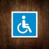 Placa Preferencial Deficiente Físico Acessibilidade (27x27) - 1