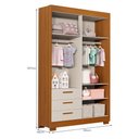Ver imagem 3 de Dormitório Infantil Zaki Guarda Roupa, Cômoda e Berço Katatau Areia Fosco/savana - Reller Móveis