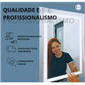 Espelho 80cm Adnet Cinto Couro Cinta Led 3 Cores Frio Neutro e Quente Banheiro - 4