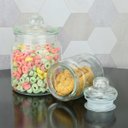 Ver imagem 3 de Kit 3 Pote Porta Mantimento Vidro Arena 260ml com Tampa Lyor