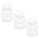 Ver imagem 1 de Kit 3 Pote Porta Mantimento Vidro Arena 260ml com Tampa Lyor