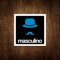 Placas Porta Banheiro Sanitário Masculino E Feminino (36x36) - 2