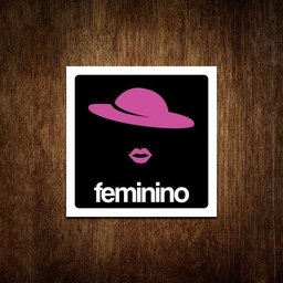 Placas Porta Banheiro Sanitário Masculino E Feminino (36x36) - 3