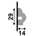 Ver imagem 3 de Moldura Rodameio Poliestireno 448 Santa Luzia - 2,4mx2,9cm