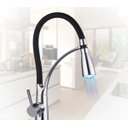 Ver imagem 1 de Torneira Cozinha Gourmet Monocomando Flexível 360º Com Led