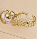 Ver imagem 6 de Kit de Acessório Banheiro em Metal Dourado Banheiro 5 Peças