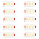 Ver imagem 1 de 10 Mini Spot Downlight Triplo Embutir Pontual Led Sala Bet90
