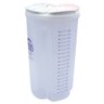 Pote Plástico Armazenador Medidor com 4 Divisórias 2500 Ml - 8