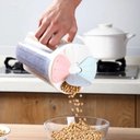Ver imagem 3 de Pote Plástico Armazenador Medidor com 4 Divisórias 2500 Ml