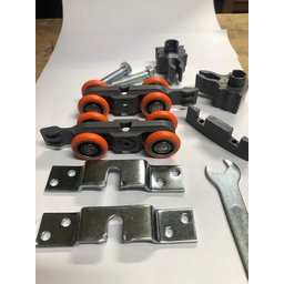 Sistema Deslizante Roldana Dn80 Cf Ducasse + Trilhos - 1