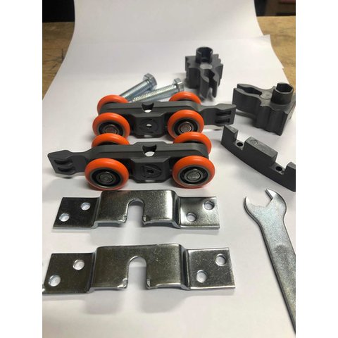 Sistema Deslizante Roldana Dn80 Cf Ducasse + Trilhos