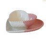 Prato Coração Mesclado Branco e Rosa - 1